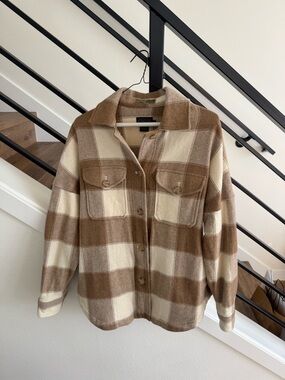 Pendleton Virgin Wool Plaid Print Jacket - Size Medium